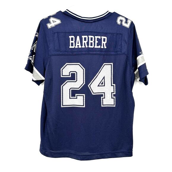 RBK Size Youth Large Dallas Cowboys NFL Jersey Blue 24 100% Nylon Sportswear - Picture 2 of 4